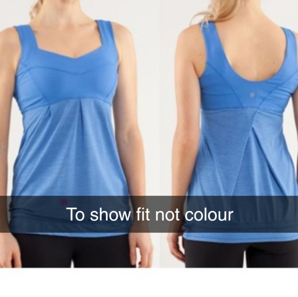 Lululemon Tame Me Tank laptis blue